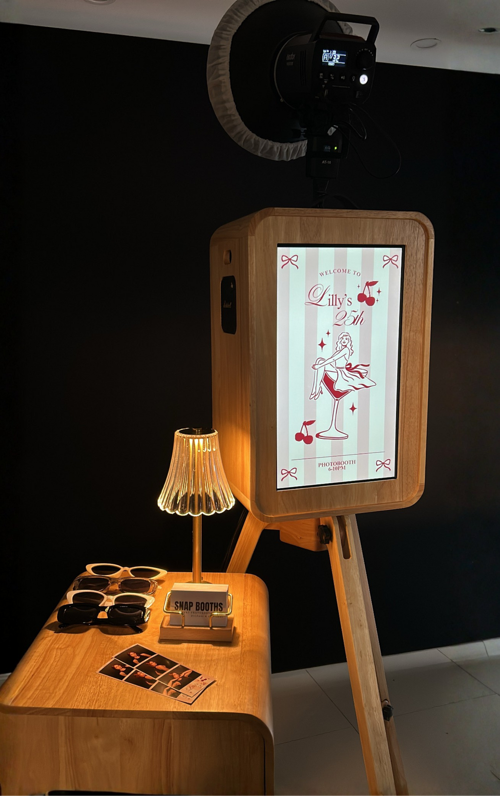 Luxury Glam Wooden Photo Booth Hire